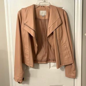 A New Day Dusty Pink Faux Leather Jacket
